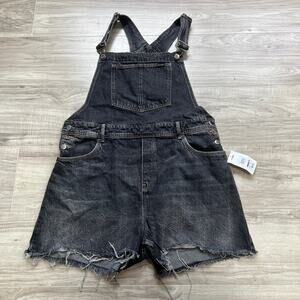 Wrangler Womens Women's Relaxed Fit Gray Shortall Size L